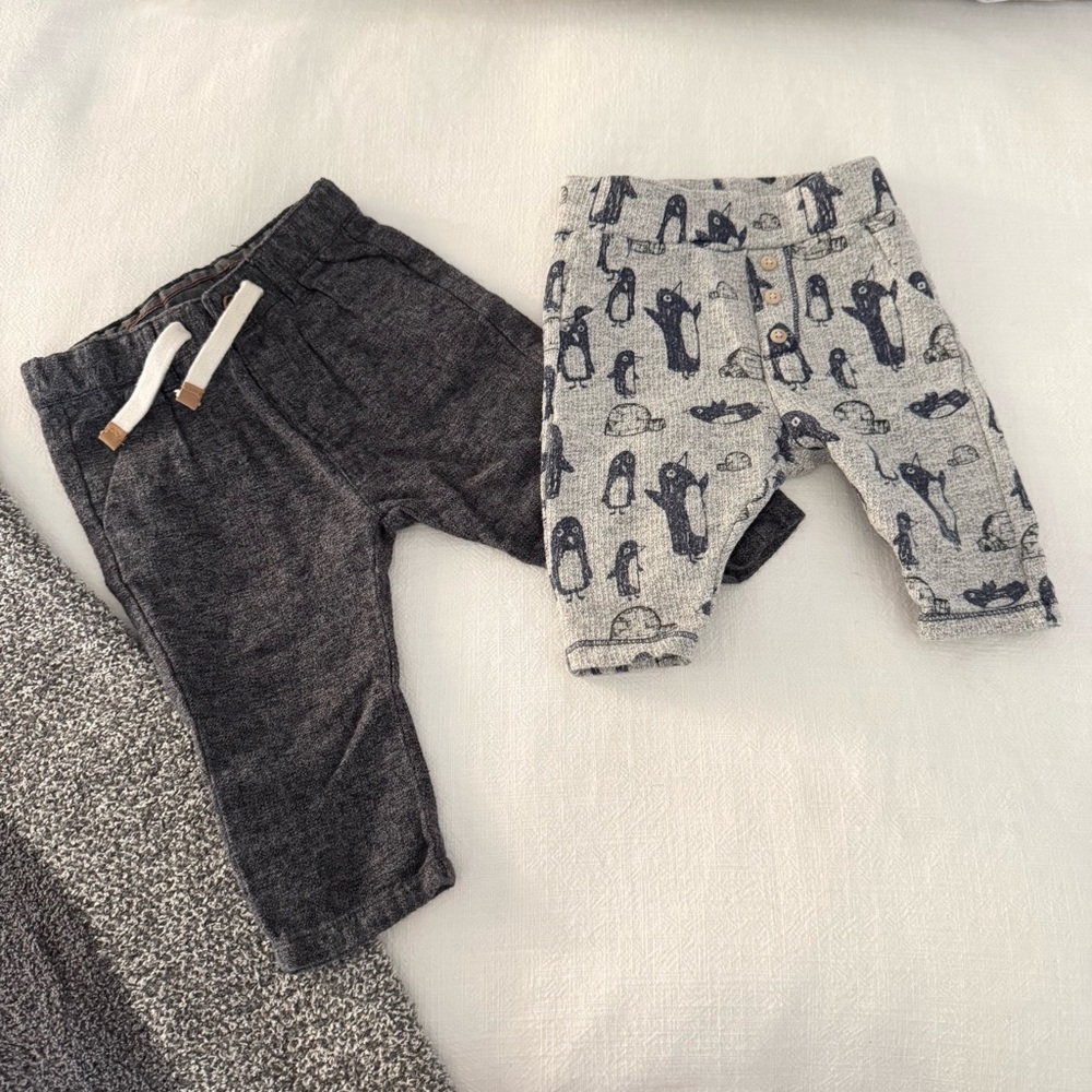 Zara Baby Boy Bundle Kids Clothing Set 2 pants 3-6 months